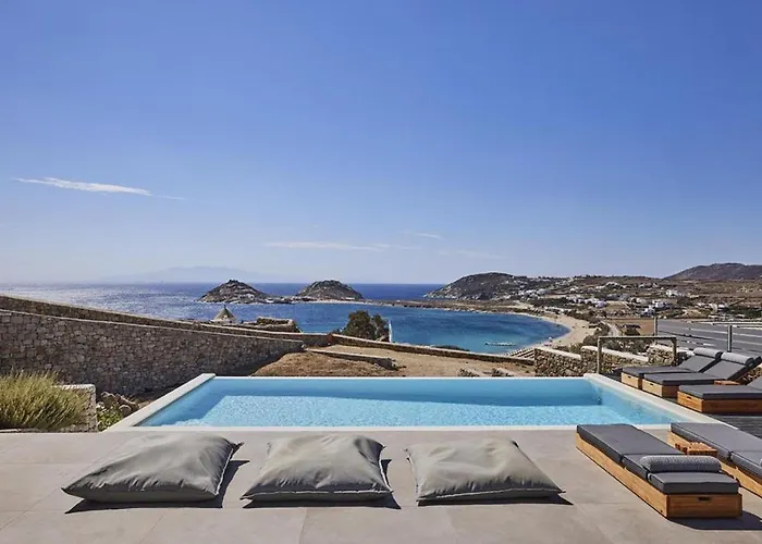 Dream View Villa, 2 Min Walk To The Beach, By Red Windmill קלפטיס