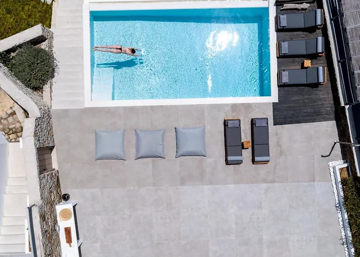 וילה Dream View Villa, 2 Min Walk To The Beach, By Red Windmill