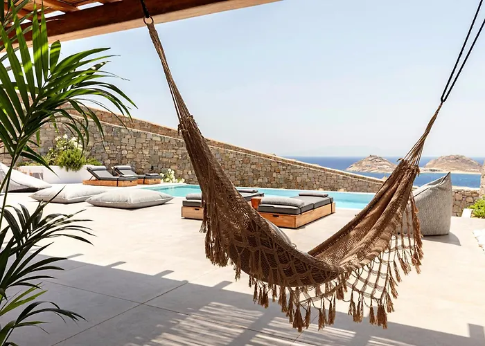 Villa Dream View Villa, 2 Min Walk To The Beach, By Red Windmill Kalafati