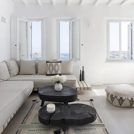 Βίλα Dream View Villa, 2 Min Walk To The Beach, By Red Windmill *