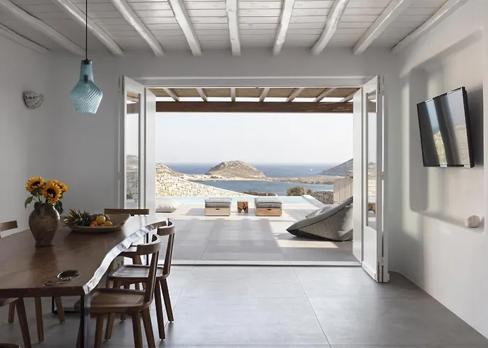 Dream View Villa, 2 Min Walk To The Beach, By Red Windmill * كالافاتيس