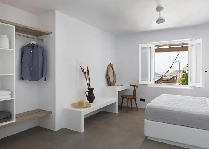 Dream View Villa, 2 Min Walk To The Beach, By Red Windmill Kalafatis