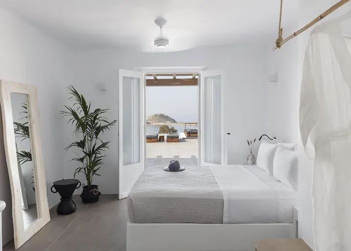 Dream View Villa, 2 Min Walk To The Beach, By Red Windmill Kalafatis