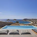 Dream View Villa, 2 Min Walk To The Beach, By Red Windmill Kalafati